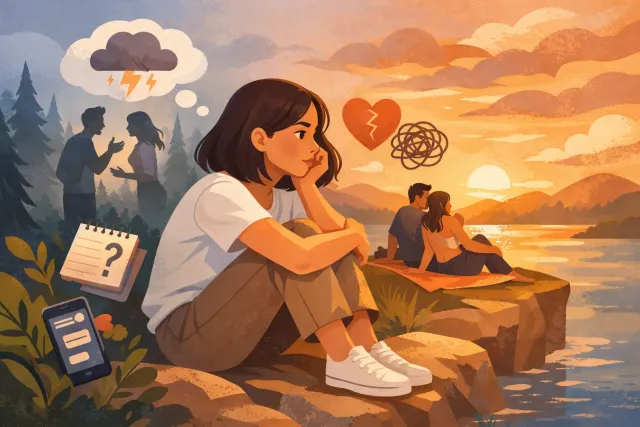 Illustration of social anxiety patterns versus normal shyness